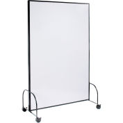 Global Industrial Mobile Office Partition Panel with Whiteboard, 48-1/4"W x 75-1/2"H