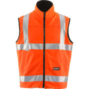 HiVis Reversible Softshell Vest, Orange/Black, Class 2, 20° Comfort Rating, 3XL