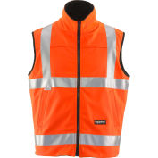 HiVis Reversible Softshell Vest, Orange/Black, Class 2, 20° Comfort Rating, L