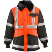 Iron-Tuff Jackoat, Black/HiVis Orange, -50° Comfort Rating, 5XL Tall