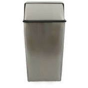 Witt Industries 36HTSS Monarch 36 Gallon Steel Receptacle w/Push Top, Stainless Steel