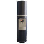 Commercial Bottleless Hot/Cold Cooler W/ Filtration, Black W/Grey Trim, Aquaverve