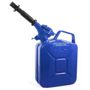 Wavian Jerry Can w/Spout & Spout Adapter, Blue, 5 Liter/1.32 Gallon Capacity