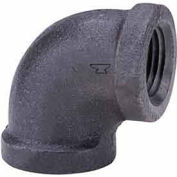 1/2" 90 Degree Elbow, Black Malleable, 150 PSI, Lead Free