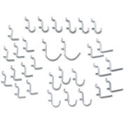 Global Industrial™ 30 Piece Peg Hook Set (Small Hooks)