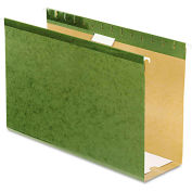 Pendaflex Reinforced 4" Extra Capacity Hanging Folders, Legal, Stnd Green, 25/Box