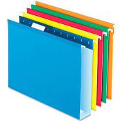 Pendaflex Reinforced 2" Extra Capacity Hanging Folders, Letter, Assorted, 25/Box