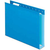 Pendaflex Reinforced 2" Extra Capacity Hanging Folders, Letter, Blue, 25/Box