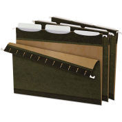 Pendaflex Ready-Tab Lift Tab Reinforced Hanging 1/3 Tab Folder, Letter, Stnd Green, 25/Box