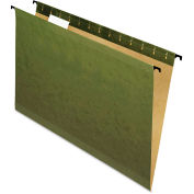 Pendaflex SureHook Poly Laminate Hanging Folders, Legal, Green, 20/Box