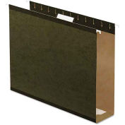 Pendaflex Reinforced 3" Extra Capacity Hanging Folders, Letter, Standard Green, 25/Box
