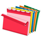 Pendaflex Ready-Tab Hanging File Folders, 2" Capacity, Letter, Assrt, 20/Box