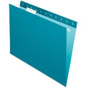 Pendaflex Hanging File Folders, 1/5 Tab, Letter, Teal, 25/Box