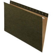 Pendaflex Essentials Hanging File Folders, Untabbed, Legal, Standard Green, 25/Box
