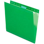 Pendaflex Reinforced Hanging Folders, 1/5 Tab, Letter, Bright Green, 25/Box