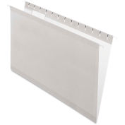 Pendaflex Reinforced Hanging Folders, 1/5 Tab, Legal, Gray, 25/Box