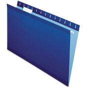 Pendaflex Reinforced Hanging Folders, 1/5 Tab, Legal, Navy, 25/Box