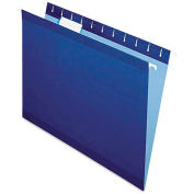 Pendaflex Reinforced Hanging Folders, 1/5 Tab, Letter, Navy, 25/Box