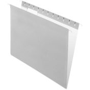 Pendaflex Hanging File Folders, 1/5 Tab, Letter, Gray, 25/Box