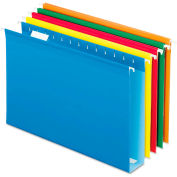 Pendaflex Reinforced 2" Extra Capacity Hanging Folders, Legal, Assorted, 25/Box