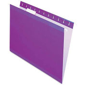 Pendaflex Reinforced Hanging Folders, 1/5 Tab, Letter, Violet, 25/Box