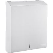 Global Industrial Folded Paper Towel Dispenser, Stainless Steel, 11-1/2"W x 4-1/2"D x 15"H