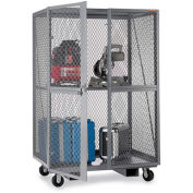 RELIUS SOLUTIONS Open-Mesh Security Trucks - 60"Wx24"Dx72"H - Gray