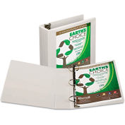 Samsill Earth's Choice Biodegradable Round Ring View Binder, 3" Capacity, White
