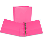 Samsill Fashion View Binder, Round Ring, 11 x 8-1/2, 2" Capacity, Berry, 2/Pack