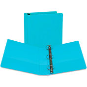 Samsill Fashion View Binder, Round Ring, 11 x 8-1/2, 2" Capacity, Turquoise, 2/Pack