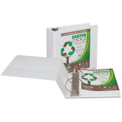 Samsill Earth's Choice Biodegradable Round Ring View Binder, 5" Capacity, White