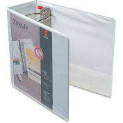 Cardinal XtraLife ClearVue Non-Stick Locking Slant-D Ring Binder, 5", White
