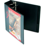 Cardinal Easy Open ClearVue Locking Slant-D Ring Binder, 3", Black
