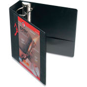 Cardinal Easy Open ClearVue Locking Slant-D Ring Binder, 4", Black