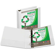 Samsill Earth's Choice Biodegradable Angle-D Ring View Binder, 2" Capacity, White