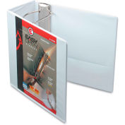 Cardinal Easy Open ClearVue Locking Slant-D Ring Binder, 5", White