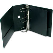 Cardinal XtraValue ClearVue Slant-D Ring Binder, 5", Black