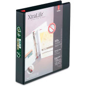 Cardinal XtraLife ClearVue Non-Stick Locking Slant-D Ring Binder, 1-1/2", Black