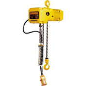 Harrington SNER010S-20 SNER Electric Hoist w/ Hook Suspension - 20' Lift, 1 Ton, 14 ft/min, 230V