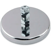Master Magnetics RB70B3N Ceramic Mount-It Magnet with Attached Screw & Nuts, 65 Lbs. Pull Chrome - Pkg Qty 80