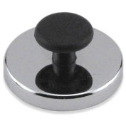 Master Magnetics Ceramic Round Base Magnets HMKR-50 with Knob 25 Lbs. Nickel |Chrome Plating