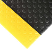 NoTrax Bubble Sof-Tred Safety-Anti-Fatigue Floor Mat, 2' x 60' x 1/2", Black/Yellow