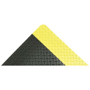 NoTrax Akro Diamond-Tuff Anti-Fatigue/Anti-Slip Classic Floor Mat, 2' x 75', Black/Yellow