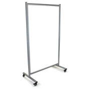 Luxor Mobile Double Sided Whiteboard, 39"W x 64"H