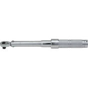 1/4" Drive Ratcheting Head Micrometer Torque Wrench 40-200 In-Lbs