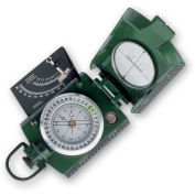 Metal Compass, Liquid Filled With Clinometer, Green