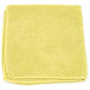 Microworks Microfiber Towel 12" x 12" 220GSM, Yellow 12 Towels/Pack
