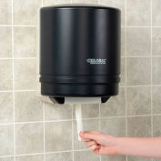 Plastic Center Pull Paper Towel Dispenser, 9" Roll, Smoke Gray/Beige