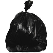 Heritage High Density Coreless Roll Liners 56 Gallon 0.63 Mil, Black 150 Bags/Box, HERZ8648WKR01