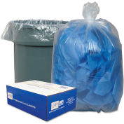 Classic Low Density Can Liners 31-33 Gallon 0.60 Mil, Clear 250 Bags/Box, WBI333916C